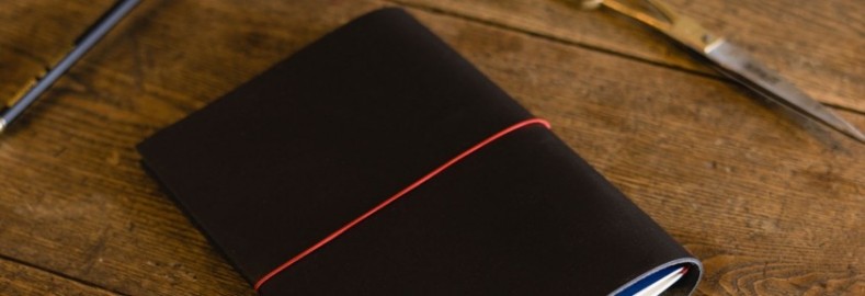 Paper Republic grand voyageur [xl] black leather journal