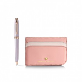 Sheaffer Prelude Special Edition Emily In Paris Mini Pastel Pink Ballpoint Pen Credit Card Holder Gift Set