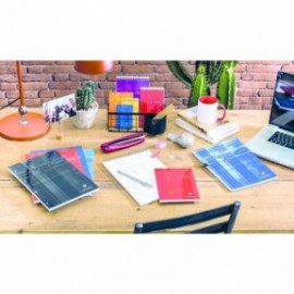 Clairefontaine notepad Pupitre head stapled pad 21x29,7cm 80sh. Lined with margin black 61550