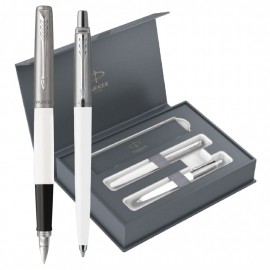 Parker Jotter Original White Set Fountain Pen and Ballpen