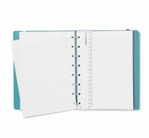 Filofax Notebook Refillable Ruled A5 Neutrals Teal, 179522