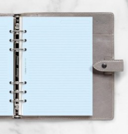 Filofax Refill A5 Organiser Blue Ruled Paper 343001