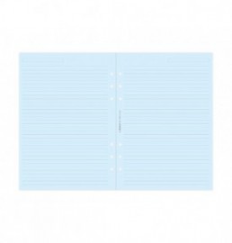 Filofax Refill A5 Organiser Blue Ruled Paper 343001