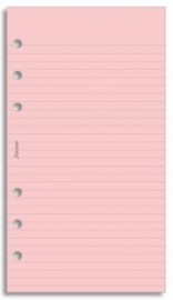 Filofax Refill Personal Pink Ruled Notepaper 133007