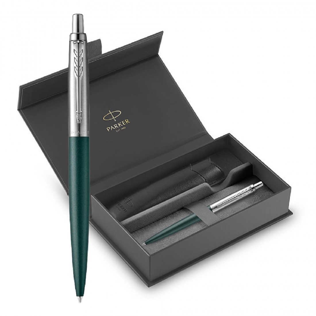 Parker Jotter XL Greenwich Matte Green Balllpen and Black Pouch N