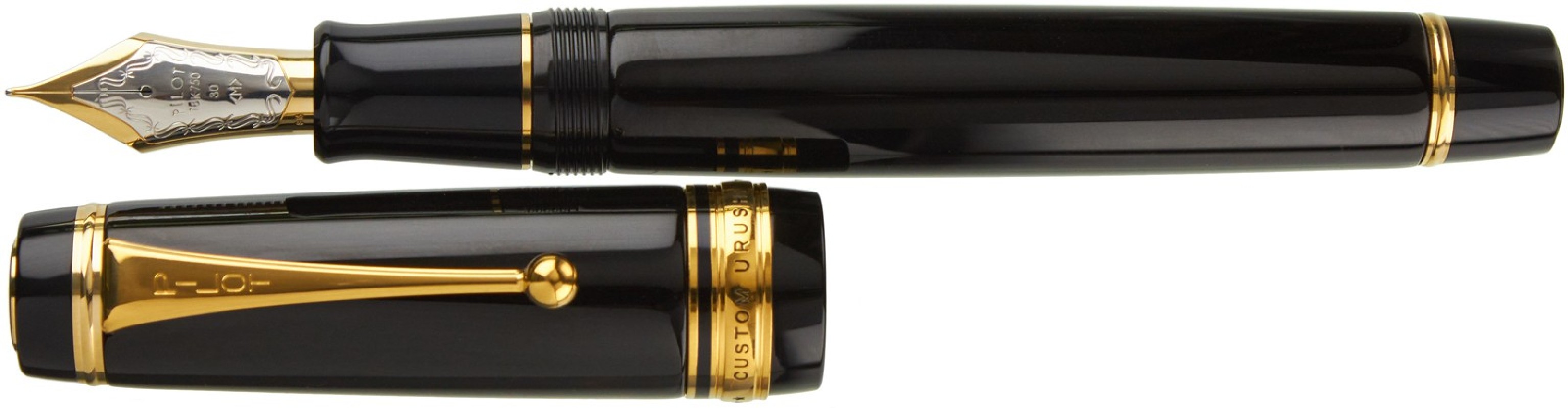 Pilot Custom Urushi Black Lacquer Fountain Pen FKV-88SR-R