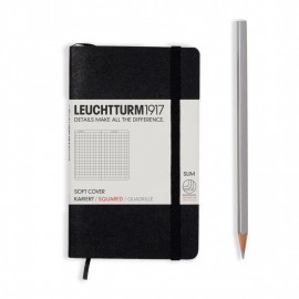 Leuchtturm 1917 Notebook A6 Black Squared Soft Cover LE