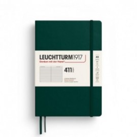 Leuchtturm 1917 Notebook A5 411p Forest Green Ruled Hard Cover