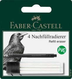 Faber Castell Replacement Erasers for Precision Eraser Pen 185697