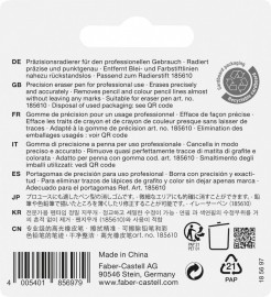 Faber Castell Replacement Erasers for Precision Eraser Pen 185697