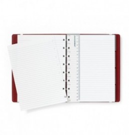 Filofax Notebook Refillable Ruled A5 Burgundy, 115121