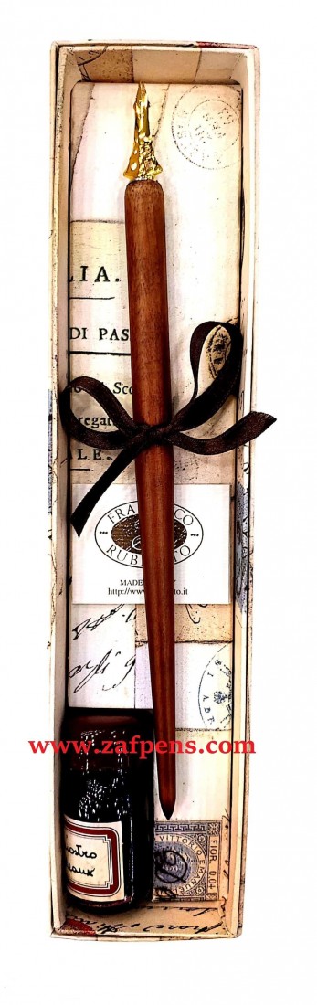 Francesco Rubinato art set 1/PIPPO με ξύλινο κονδυλοφόρο & μελάνι