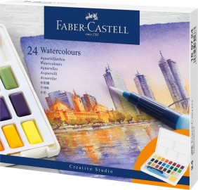 Faber Castell  Watercolours in pans 24 pieces set 169724