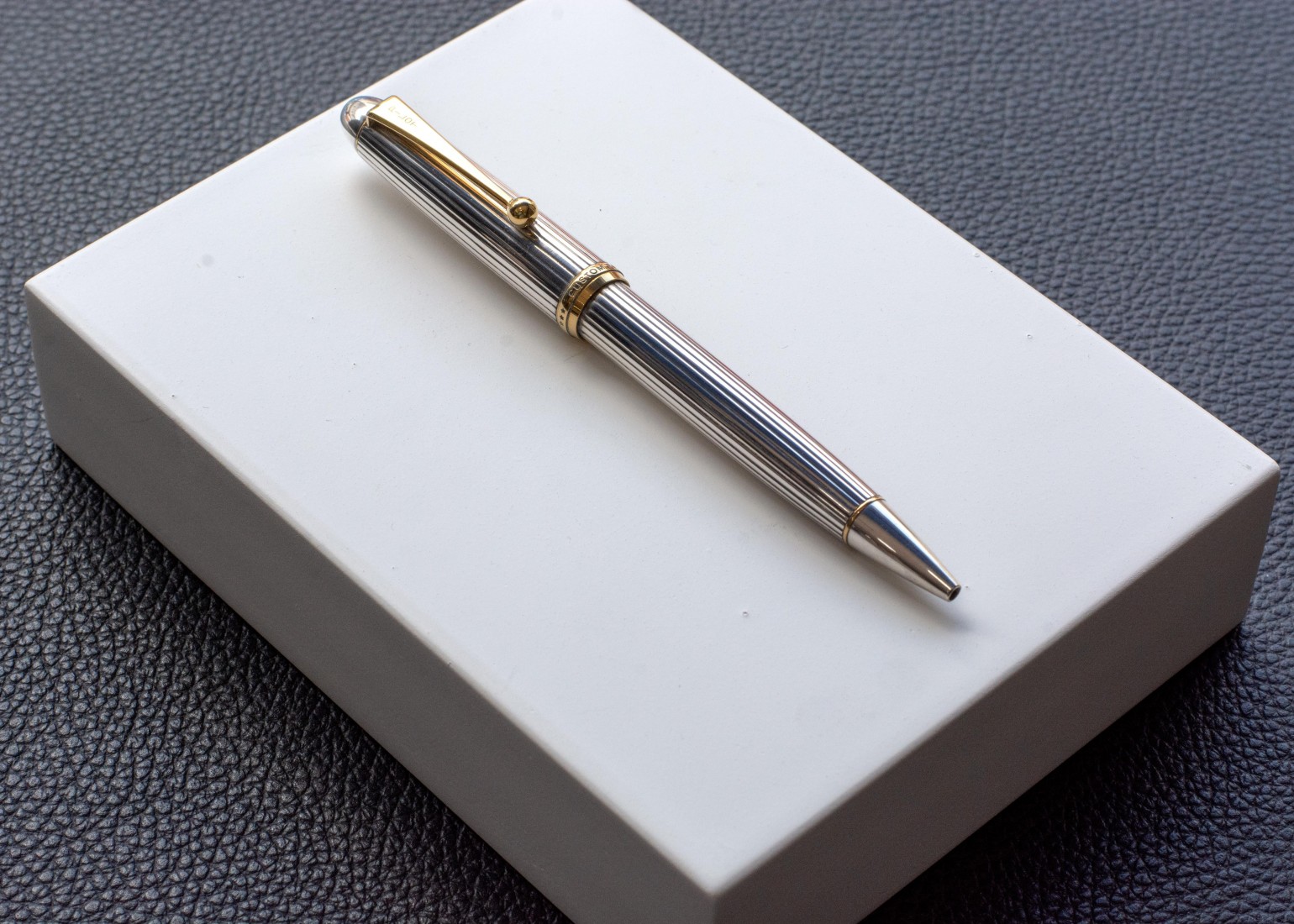 Pilot Sterling Silver 925 with gold trims Custom 74 ballpen BKK-3M5S-S