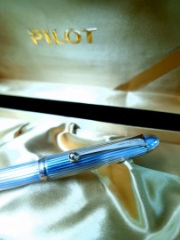 Pilot Sterling Silver 925 with gold trims Custom 74 ballpen BKK-3M5S-S