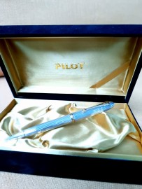 Pilot Sterling Silver 925 with gold trims Custom 74 ballpen BKK-3M5S-S