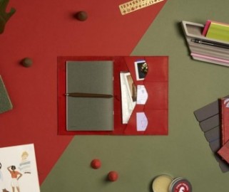 Paper Republic A5 Leather Portfolio Red PR