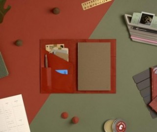 Paper Republic A5 Leather Portfolio Red PR