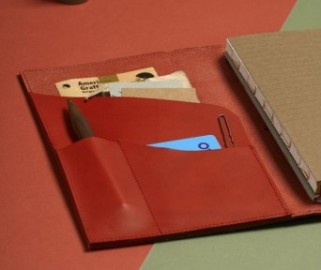 Paper Republic A5 Leather Portfolio Red PR