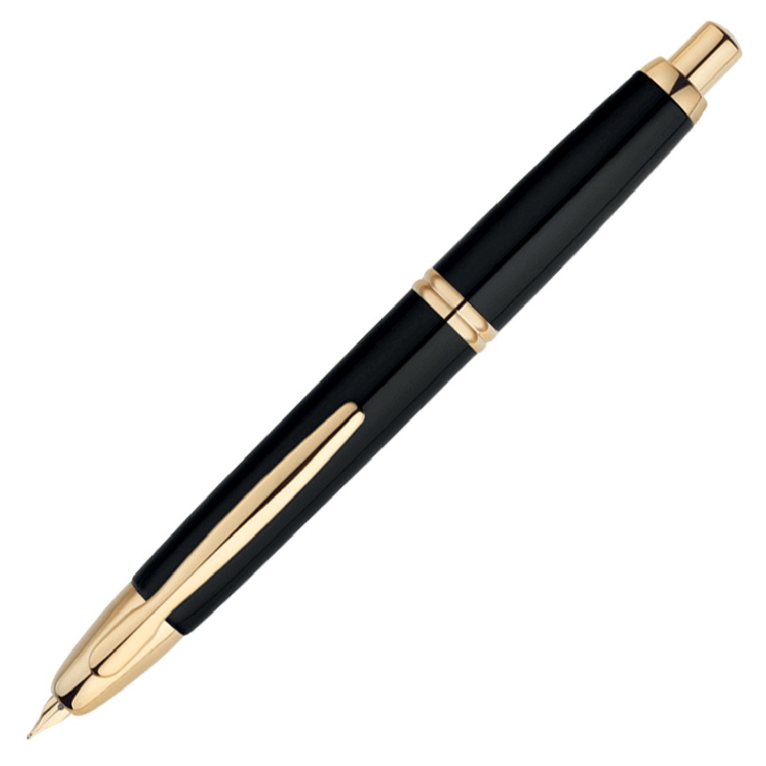 Pilot Capless (Vanishing point) Gold Trims Black FC-1500RG Fountain Pen