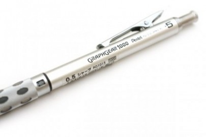 Pentel Graphgear 1000 Grey 0.5mm mechanical pencil PG1015