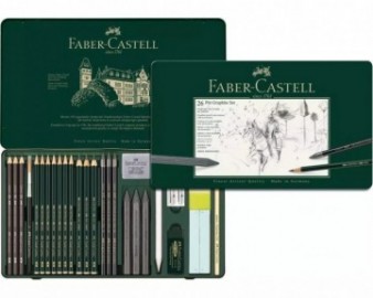 Faber Castell Pitt Graphite set, tin of 26  112974