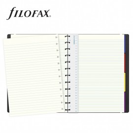 Filofax Notebook refillable ruled A4 Black 115022 FX