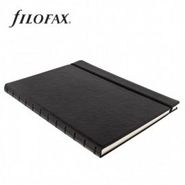 Filofax Notebook refillable ruled A4 Black 115022 FX