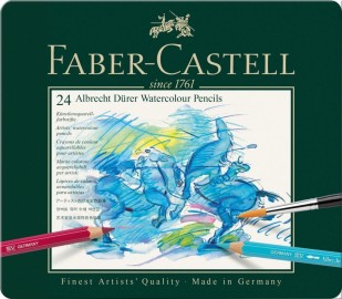 Faber Castell tin of 24 Albrecht Dürer watercolour pencis 117524
