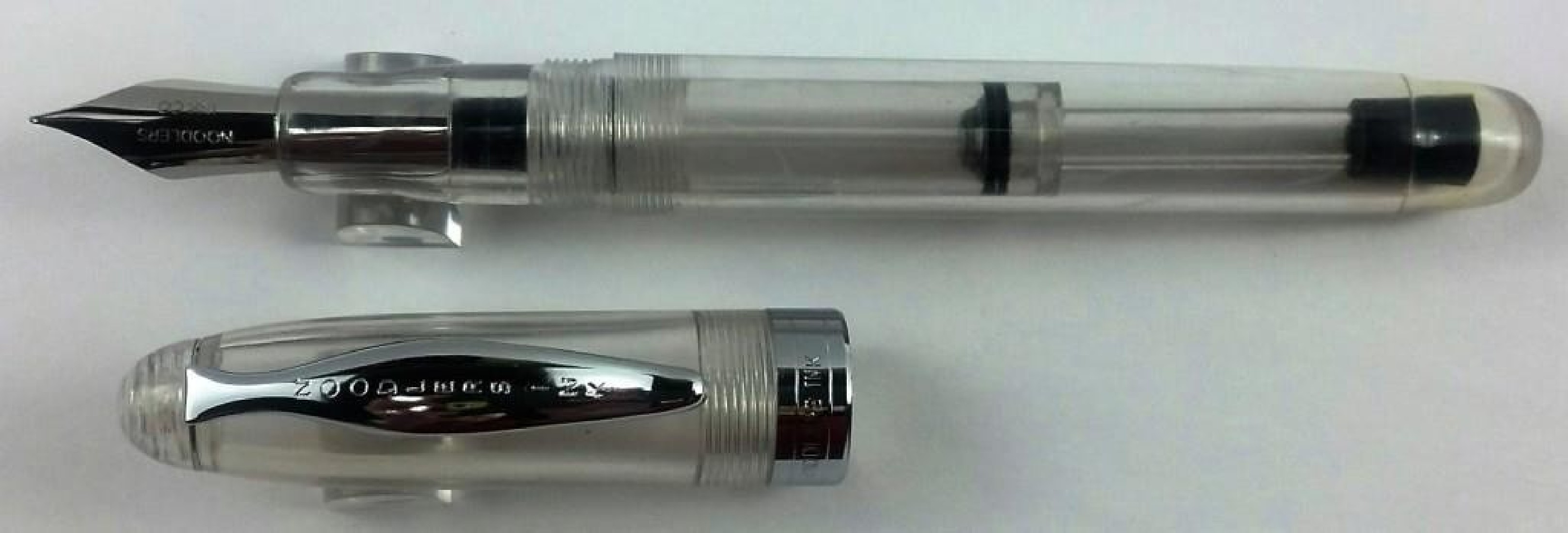 Noodlers Clear Demonstrator Ahab Flex 15021  Fountain Pen