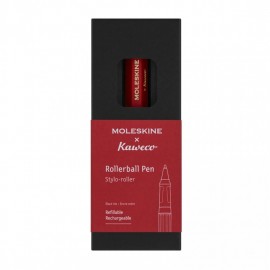 Kaweco and Moleskine red rollerball