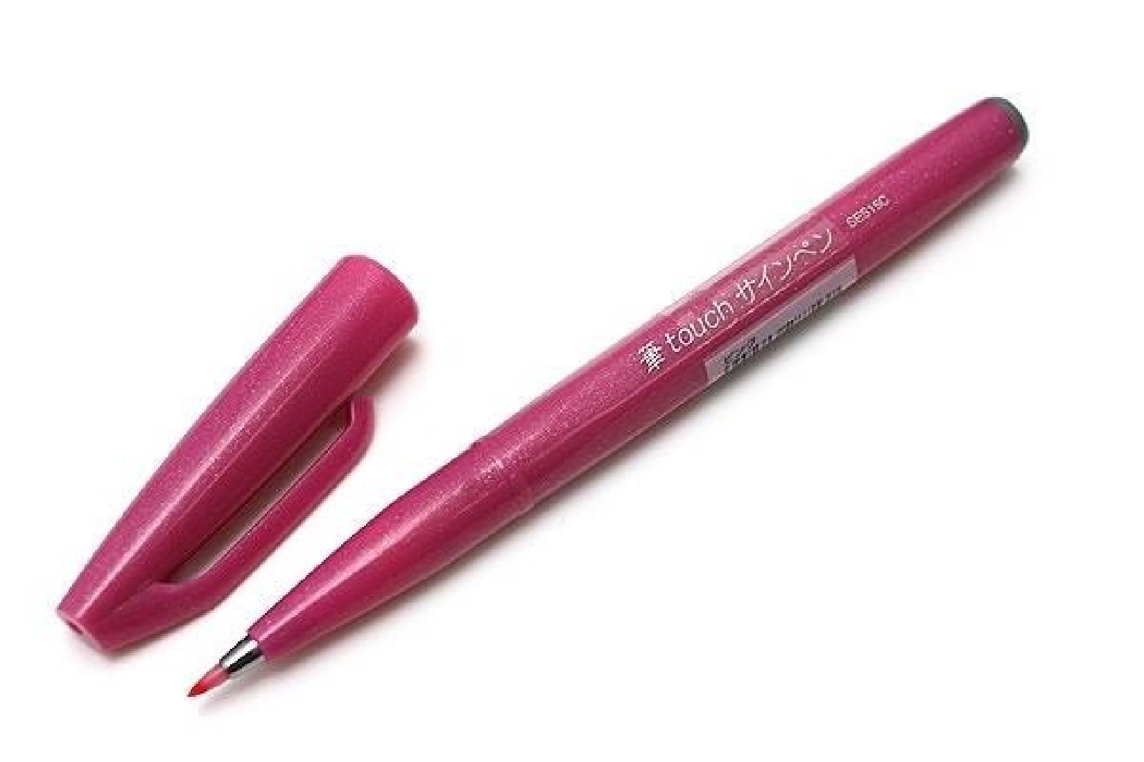 Pentel Fude Touch Brush Sign Pen - Pink