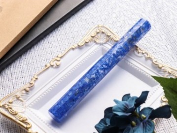 Wancher Kaleido Blue Marbles Fuun Fountain Pen