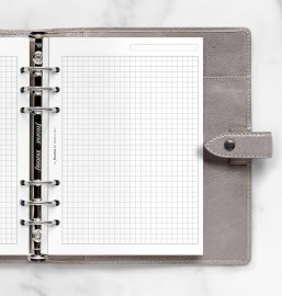 REFILL A5 WHITE QUADRILLE NOTEPAPER 342905 FILOFAX FX