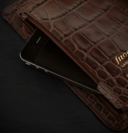 Filofax Organizer Leather Personal Crocodile Chestnut 026016