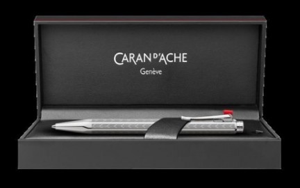 Caran dache Palladium-Coated Ecridor Chevron Fountain Pen