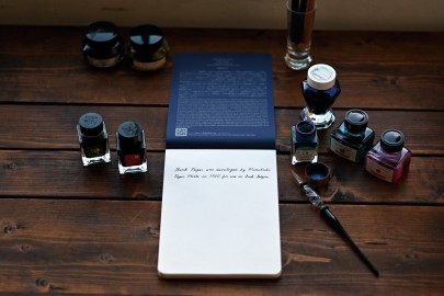 Yamamoto writing pad A5, Bank paper, 200 pagess, plain, 66,3g