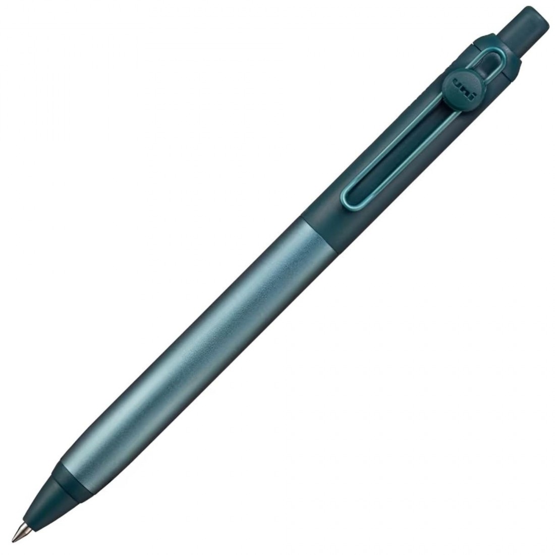 Uni Mitsubishi uniball ZENTO Flow Model Rollerball Pen Anodized Aluminum Grip, Fine 0.5mm, Water-Based Black Ink, Ultra-Smooth with Reduced Friction, Jade, UBNZF05.7