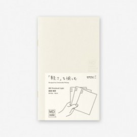 Midori MD Notebook Light B6 175x105mm, Blank, 3pcs pack, Label stickers, Saddle Stitched, 48 pages each, 15300006