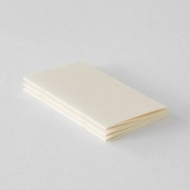 Midori MD Notebook Light B6 175x105mm, Blank, 3pcs pack, Label stickers, Saddle Stitched, 48 pages each, 15300006