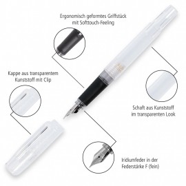 Fountain pen Bachelor Ice F with Converter 54115 Online