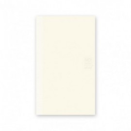 Midori MD Notebook B6 slim 175x105 mm, 176 pages, glassine paper cover, Blank, Bookmark string, Label stickers, Thread-stitched book-binding (15290006) Midori
