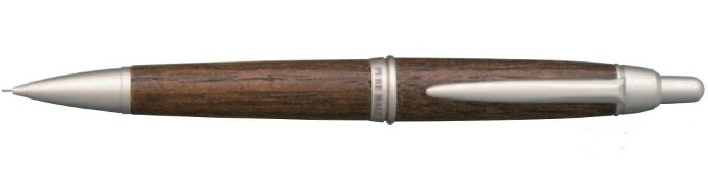 Uni Mitsubishi Pencil M51015.70 Pure Malt Mechanical Pencil, Wooden Barrel, 0.5 mm, Dark Brown