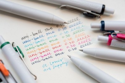 Uni Mitsubishi Gel Pens Ink 0.38 uni-ball one Ballpoint Pens, 8 colors set