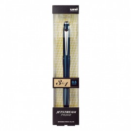 Uni Mitsubishi Pencil Multifunction Pen Jetstream Prime 3 ballpens  and 1 mechanical pencil 0.5 Dark Blue