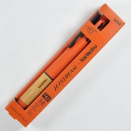 Uni Mitsubishi Jetstream x Karimoku multipen 4 ballpens and 1 pencil 0,5mm MSXE5-KF sunset orange