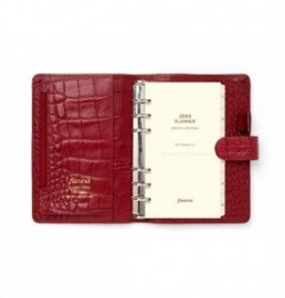 Filofax Organizer Leather Personal Crocodile Cherry 022702