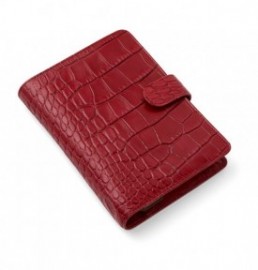 Filofax Organizer Leather Personal Crocodile Cherry 022702