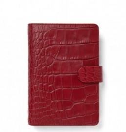 Filofax Organizer Leather Personal Crocodile Cherry 022702
