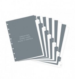 Filofax Refill A5 Notebook Minimal Monthly Dividers 132973